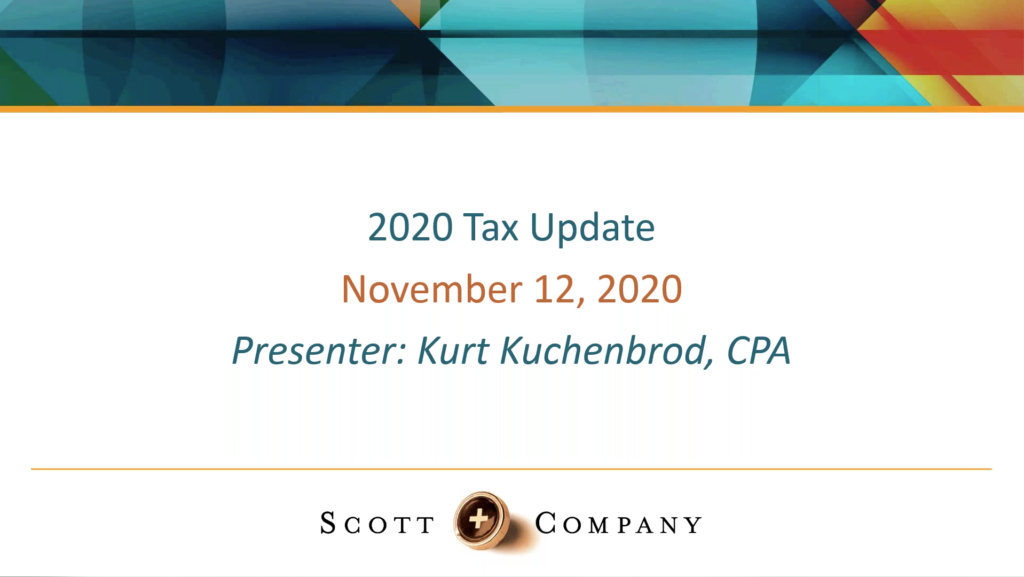 2020 Tax Update Webinar